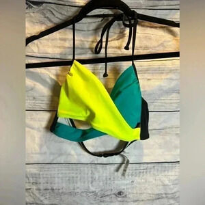 Pink Victoria Secret criss cross bikini top